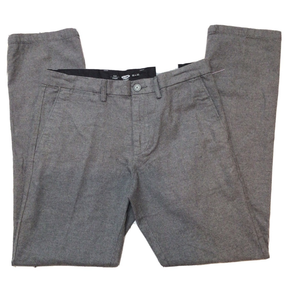 Old Navy Men’s Gray Slim Uniform Cotton Pants